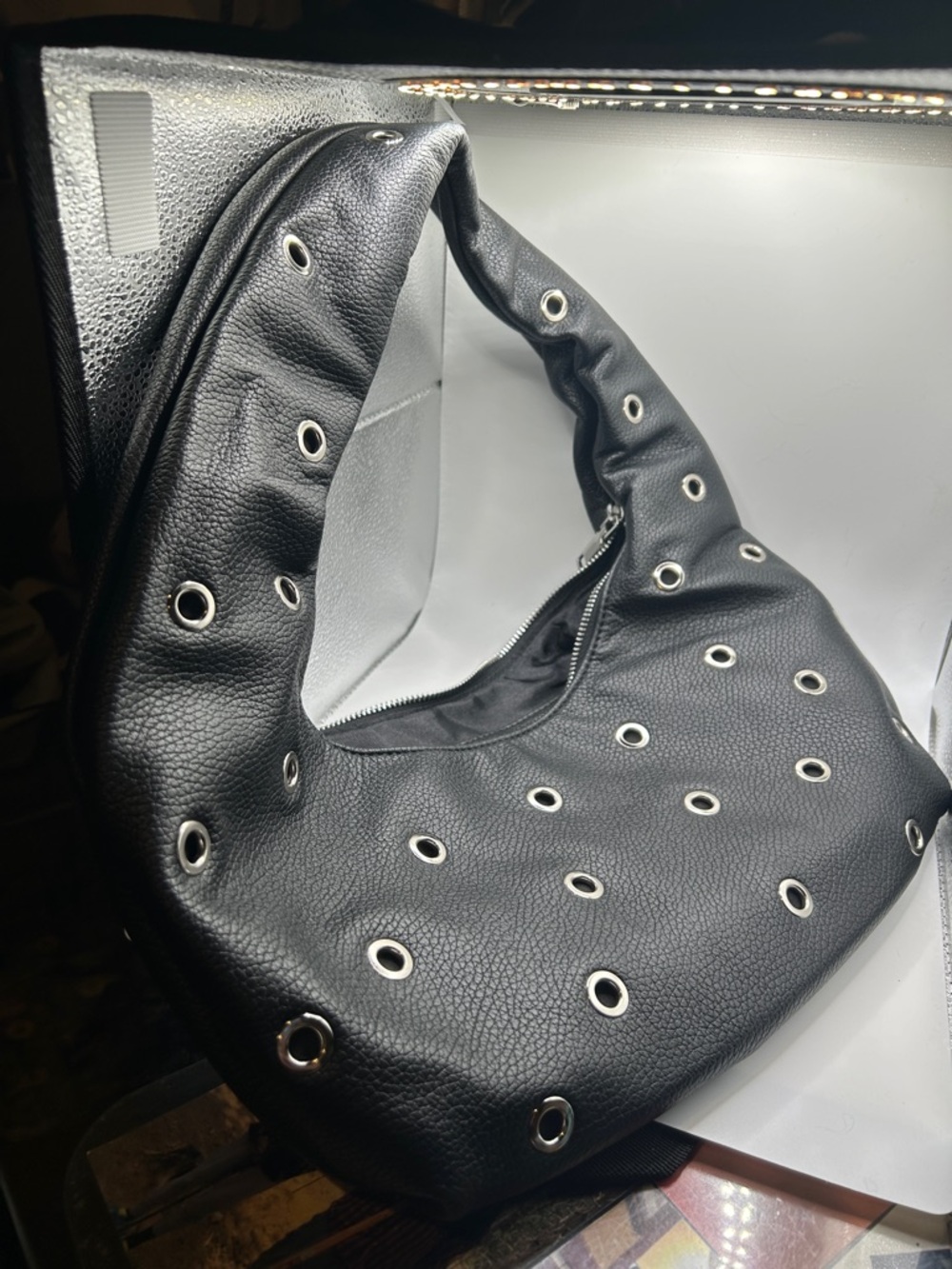 Urban Originals Black Pebbled Leather Travel Crossbody